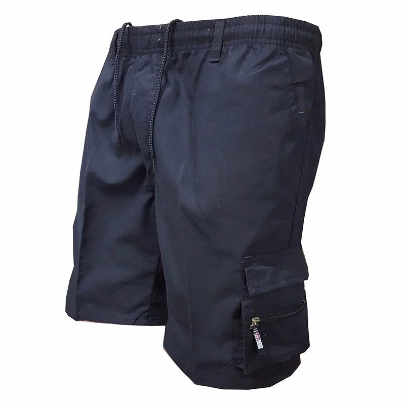 Pantaloncini tattici da uomo Delta Core Cargos con simbolo geometrico, tessuto elasticizzato in quattro direzioni, tasca di sicurezza nascosta, elastico in vita per palestra e fitness.