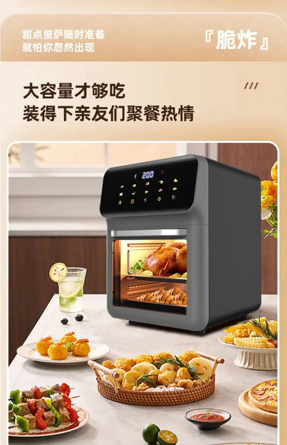 Nuovo mini forno elettrico domestico da 220 V con vaporiera e microonde, macchina monoblocco per cuocere, arrostire e cuocere a vapore.