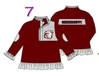 Uniformi scolastiche casual personalizzate all'ingrosso per bambini e bambine, top a maniche lunghe per neonati, abbigliamento primaverile e autunnale