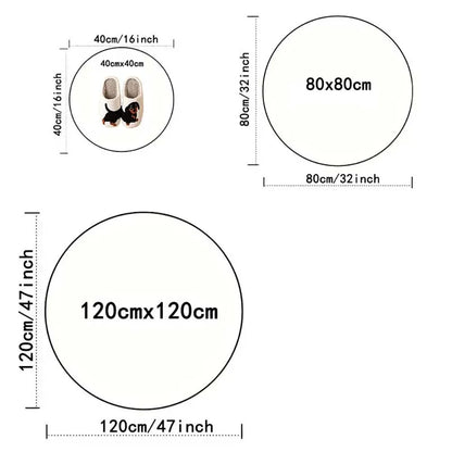 Gamer Game Controller Round Carpet for Living Room Bedroom Mat Gaming Atmosphere Decorated Home Rug Easy To Clean Decoration