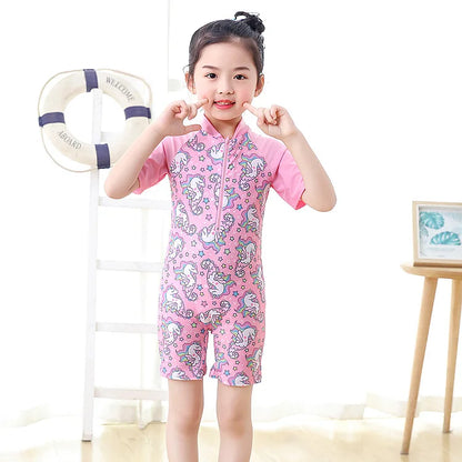 Costume da bagno per bambini e ragazzi, maniche lunghe, stampa frutta, protezione solare, costume da bagno estivo per la spiaggia, taglie 3 4 5 6 7 8 10 anni