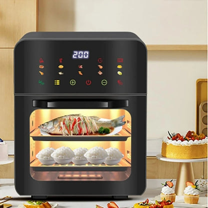 Friggitrice ad aria multifunzionale con display visibile, grande capacità, resistente, facile da pulire, salvaspazio, pratico elettrodomestico.