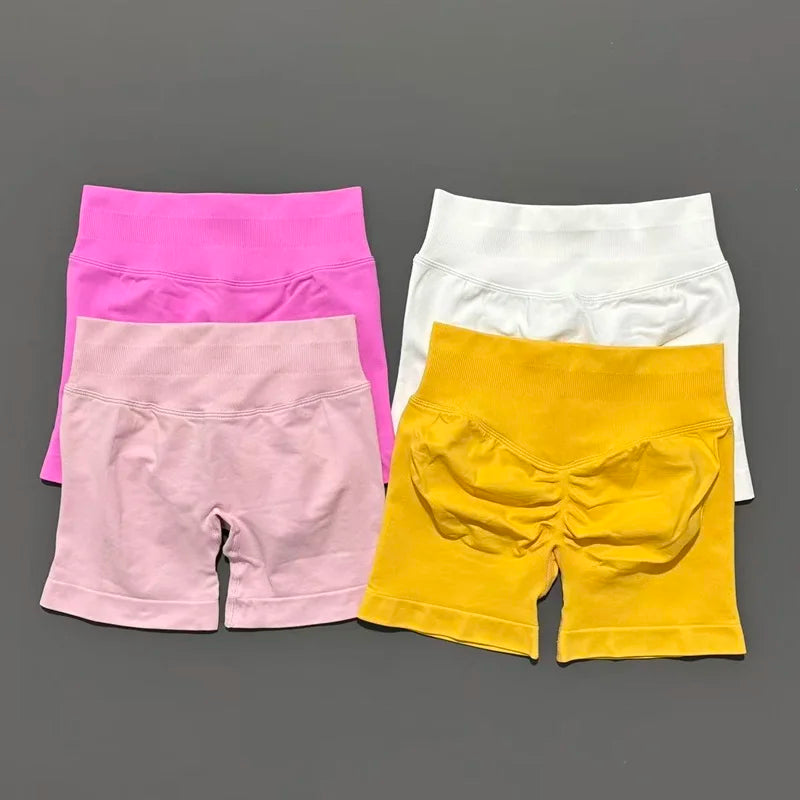 Pantaloncini sportivi HISTELLO Impact Shorts da 4,5" da donna, ideali per yoga, yoga, fitness, palestra, leggings elasticizzati, allenamento e sport.