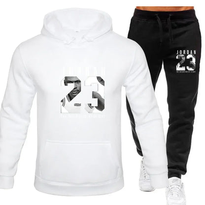 The sweatshirt hoodie is a men's set for Spring 2025 and a women's set for women's sportswear featuring a hoodie and sweatpants