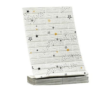 70CMx5M 3D Self Adhesive Waterproof Wall Sticker DIY Peel and Stick Wallpaper for Living Room Kitchen Wall Art Home Decoration