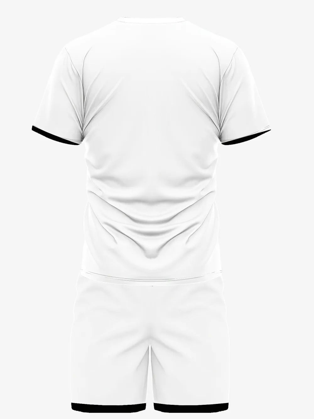 Completo sportivo da uomo alla moda, traspirante, con t-shirt girocollo e pantaloncini, con stampa a righe e lettere, ideale per attività all'aperto e tempo libero.