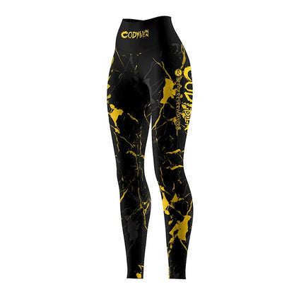 Cody Lundin Custom logo Full Compression Printed Sports Gym Pants Women's  Breathable Quick Dry MMA Grappling Jiu jitsu leggings
