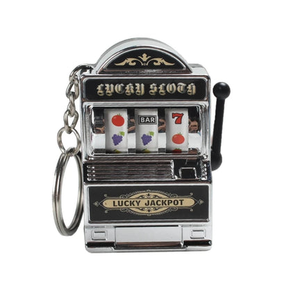 Portachiavi portafortuna, portachiavi jackpot, mini ciondolo da casinò, ciondolo per borsa, regalo originale per bambini e adulti