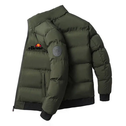 2025 nuova tendenza moda business versatile Giacca da uomo in stile coreano con cerniera Cappotto da pilota casual Collo a sciarpa slim