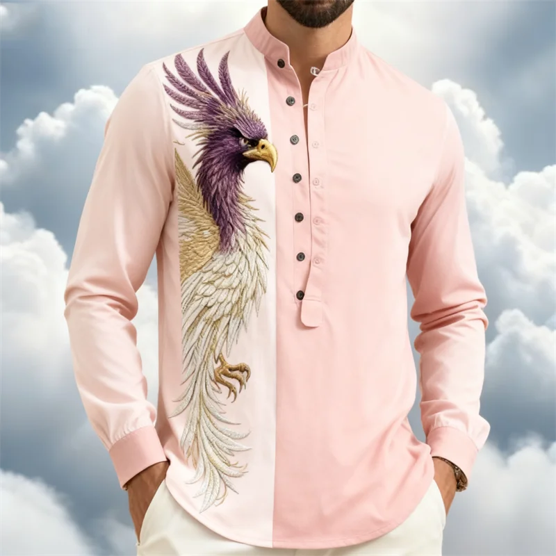 Camicia da uomo con bottoni, abbigliamento hawaiano, stampa 3D, 7 colori, moda casual, maniche lunghe, tessuto confortevole