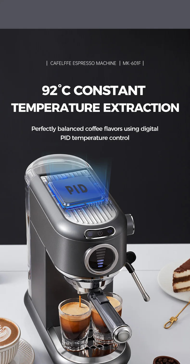 Macchina per caffè espresso Cafelffe 4 in 1 Cafetera Cappuccino Dolce Gusto Nes Capsule ESE Pod Ground Regalo per amante, papà, mamma