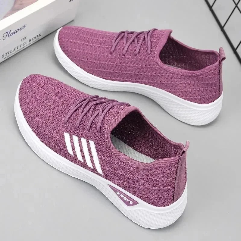 Scarpe da corsa da donna, scarpe da ginnastica per adulti, scarpe a rete, scarpe da ginnastica comode e morbide da donna, scarpe casual traspiranti