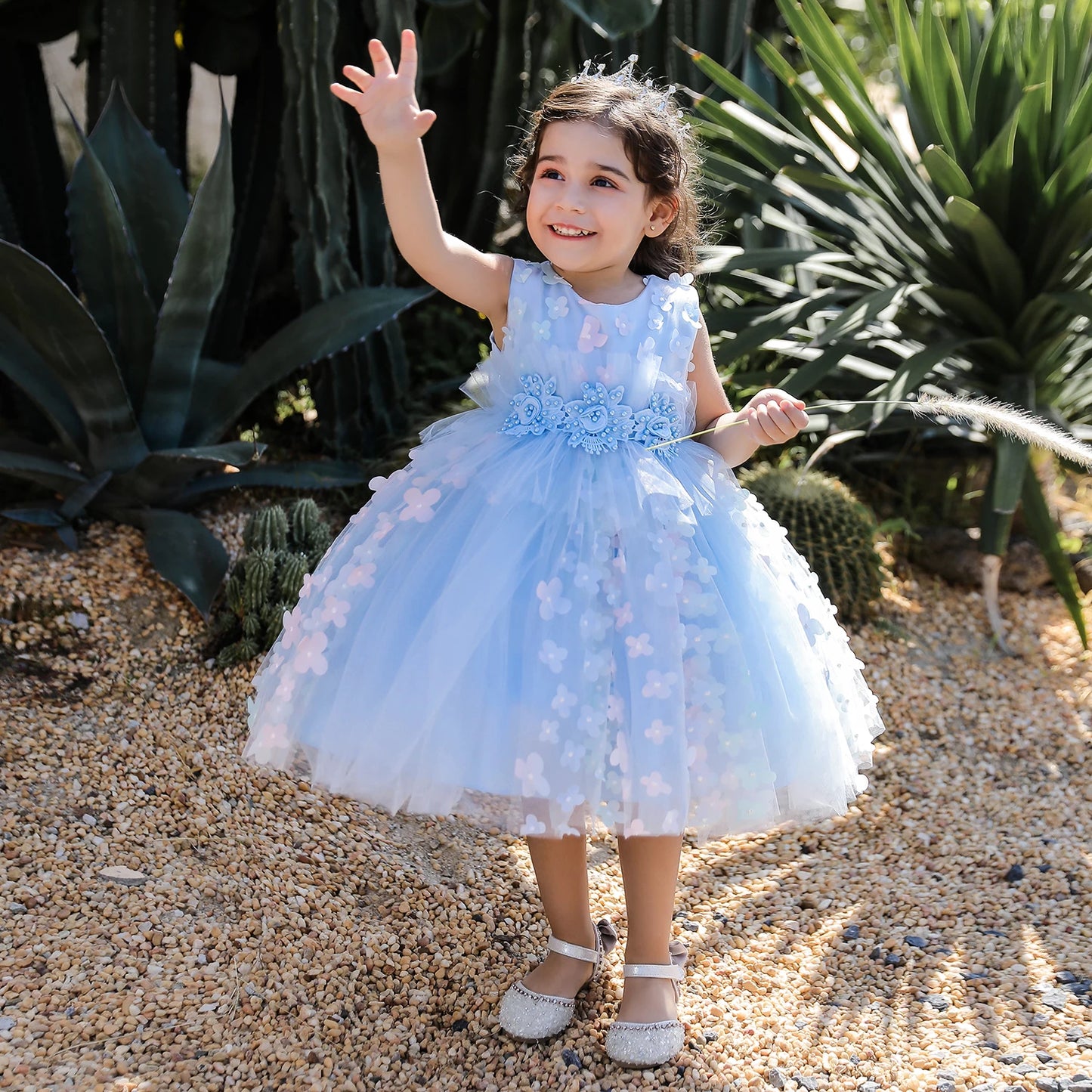 Abiti da sposa bianchi estivi per bambine, neonate, battesimi, primo compleanno, abito da principessa con fiocco e pizzo, abbigliamento da festa per bambine
