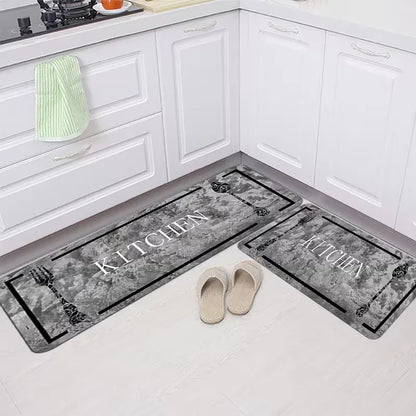 Set di tappeti moderni per la cucina, tappeto con motivo effetto marmo, tappeto per corridoio, adatto per camera da letto, soggiorno, sala da pranzo, cucina