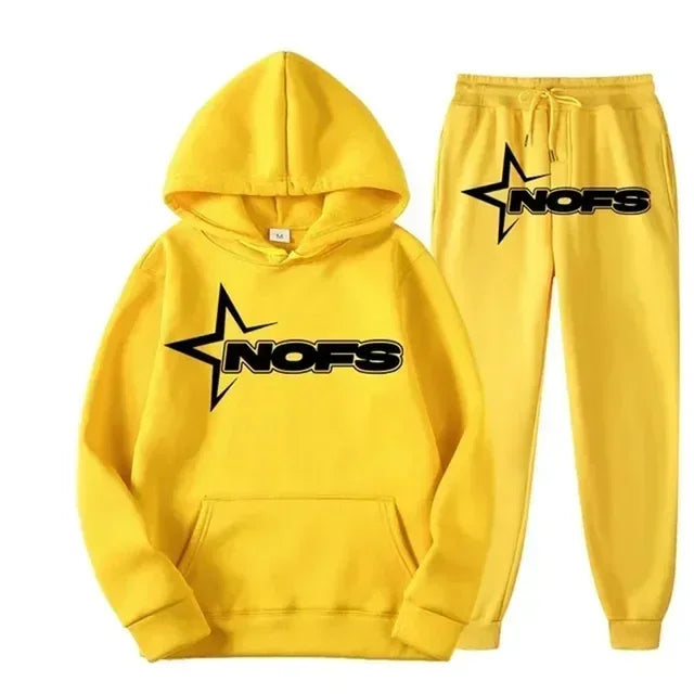 2025 uomo e donna della stessa tendenza moda felpa con cappuccio completo casual due pezzi giacca pantaloni marchio di moda stampa logo taglie S-3XL