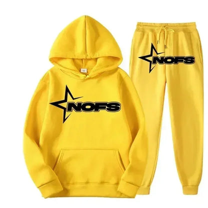 2025 uomo e donna della stessa tendenza moda felpa con cappuccio completo casual due pezzi giacca pantaloni marchio di moda stampa logo taglie S-3XL