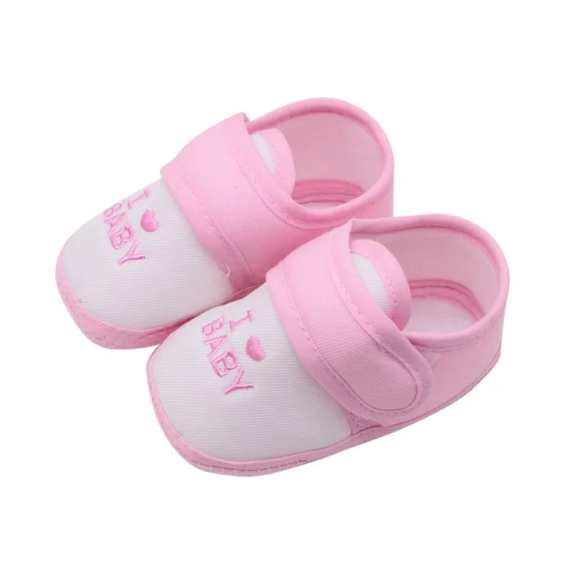 Scarpe per neonati, maschietti e femminucce, casual, antiscivolo, da ginnastica, per bambini piccoli, con motivo classico a lettere, suola morbida, primi passi, per neonati