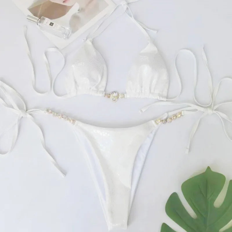 Bikini sexy 2026 Costumi da bagno da donna Costume da bagno femminile per nuoto Costumi da bagno Bikini brasiliano Set da spiaggia Piscina Bagnante