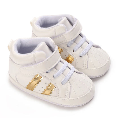 Scarpe bianche per neonati, casual, alla moda, per battesimo, primi passi, scarpe da gentiluomo per neonato, sneakers