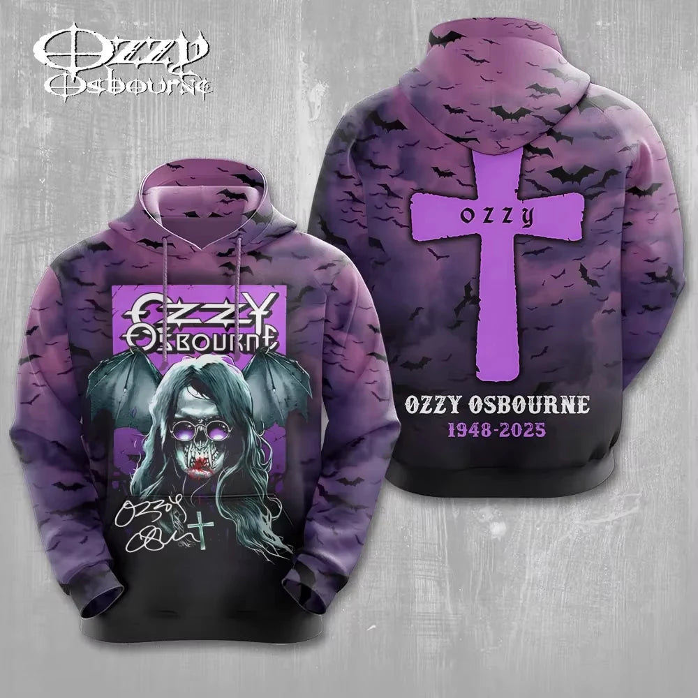 Felpa da uomo New Rock Ozzy Osbourne Band con stampa 3D Felpe da uomo e da donna Moda Street Felpa da donna Cappotto Hip Hop Sudadera