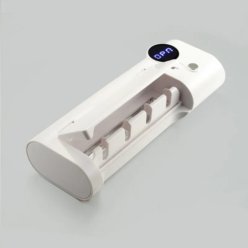 Multifunctional UV rechargable Toothbrush sterilizer holder portable for electric toothbrushes disinfection drying