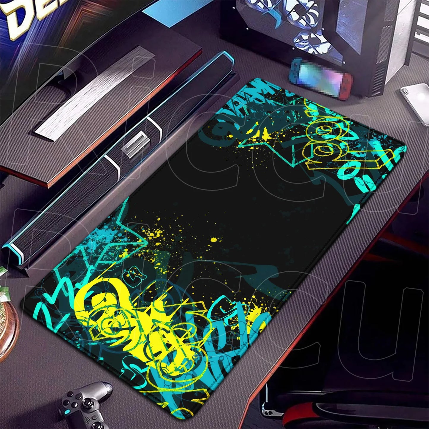 HD 400x900mm Street Graffiti Art Gaming Mouse Pad Table Pad Mousepad XXL Computer expand Rubber accessories Keyboard Desk mat