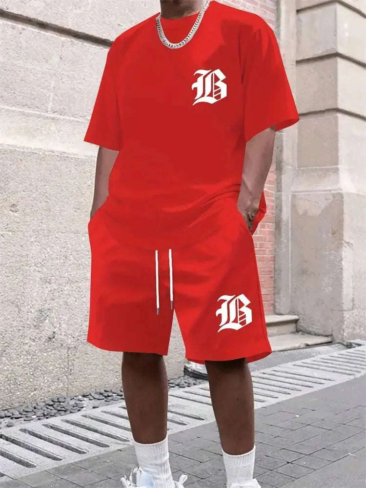 Completo casual da uomo estate 2025, stampa 3D, abbigliamento sportivo estivo, streetwear, set di pantaloncini per attività all'aperto