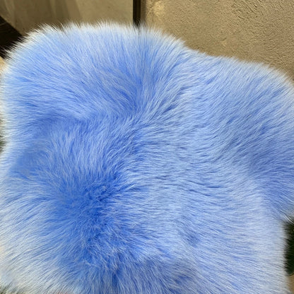 # Giacca in pelliccia di volpe dorata da donna, cappotto corto in vera pelliccia di volpe, manica lunga, in tessuto di pelliccia naturale con colletto