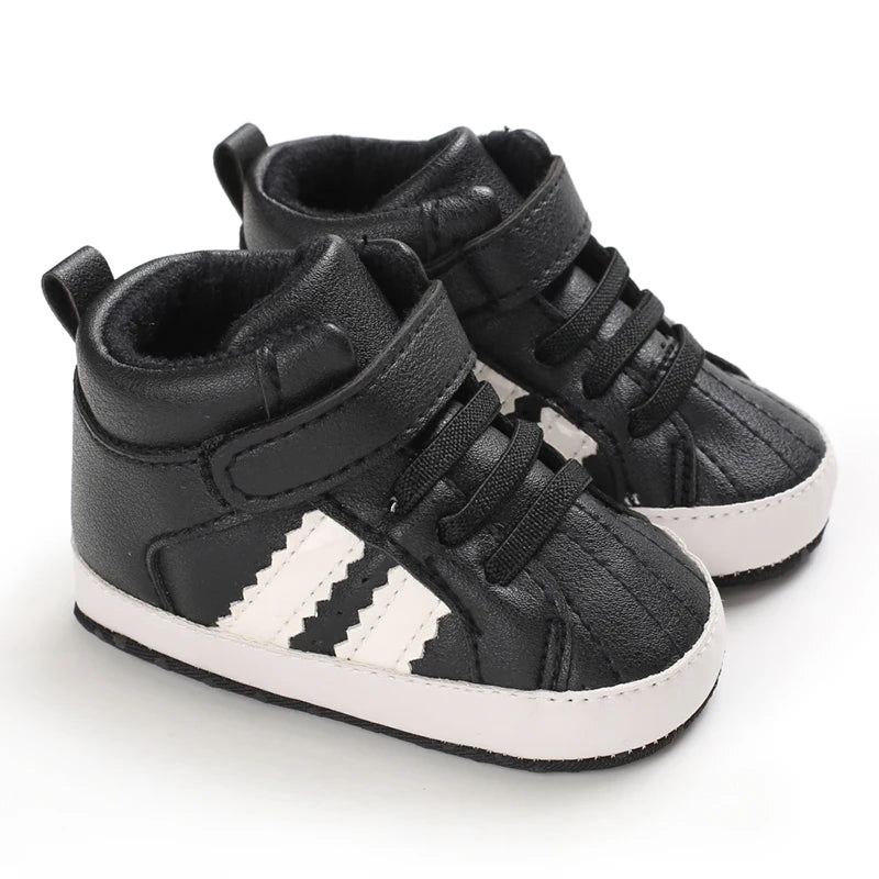 Nuove scarpe marroni per battesimo, scarpe da passeggio per bambini, suola morbida, scarpe da ginnastica per neonati, compleanno, bambini e ragazzi.