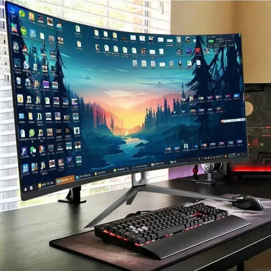 Monitor LCD curvi 2k 4k 1080p 21,5 23,8 27 32 pollici per PC, computer desktop IPS LED da 27 pollici, 144 Hz 165 Hz per giochi