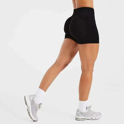 New Yoga Shorts Woman High Stretchy Seamless Slimshorts Quick-dry Skinny Butt Liftting Fitness Running Solid Sports Leggings