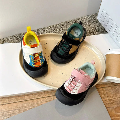 Scarpe per bambini, abbinamenti di colori, stile coreano, sneakers da ragazza, scarpe sportive per bambini, scarpe da trekking e da corsa per studenti H09015