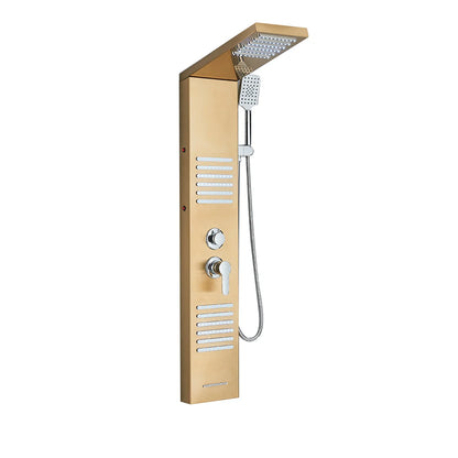 Onyzpily LED Light Shower Faucet Bathroom Waterfall Rain Shower Faucet In Wall Shower System with Spa Massage Sprayer and Bidet