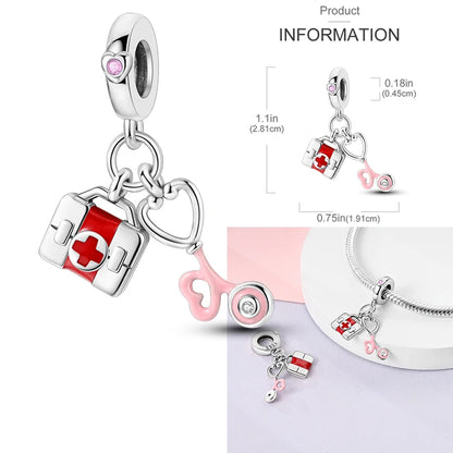 Anello romantico in argento sterling 925 con rosa, ideale per coppie, perfetto come proposta di matrimonio o per San Valentino. Ciondoli e perline adatti a collane e bracciali, perfetti per creare gioielli fai da te e regali.