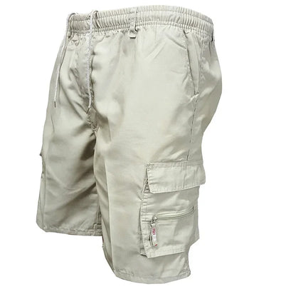 Pantaloncini tattici da uomo Delta Core Cargos con simbolo geometrico, tessuto elasticizzato in quattro direzioni, tasca di sicurezza nascosta, elastico in vita per palestra e fitness.