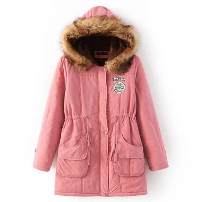 Johnature New Parkas Female Women Winter Hooded Coat Thickening Cotton Winter Jacket Womens Warm Parkas for Women Winter