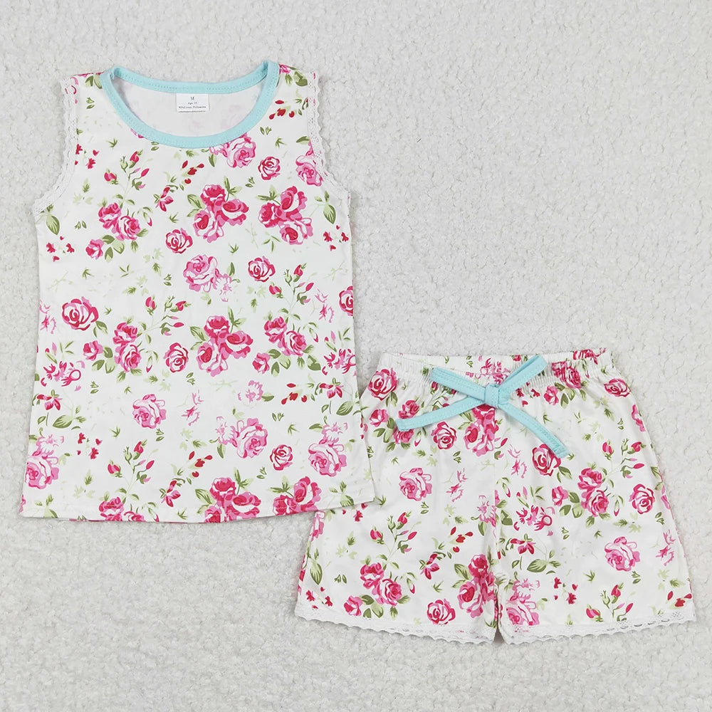 Saldi imperdibili Abiti estivi per bambine Completi estivi alla moda per bambini Abiti da boutique per bambine Abbigliamento carino per bambine piccole Completo a maniche corte