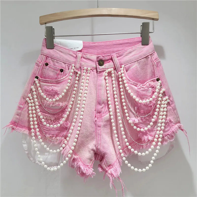 DEAT women's jeans high waist straight wide leg denim pants 2026 new fashion summer