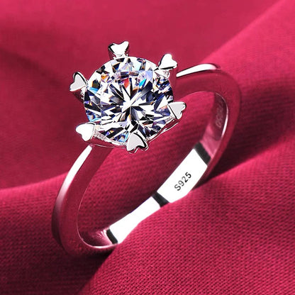 Anelli di lusso YHAMNI in oro bianco 18 carati, anello in argento massiccio 925 al 100%, fede nuziale con zirconi e diamanti di alta qualità per donna, regalo di gioielleria.