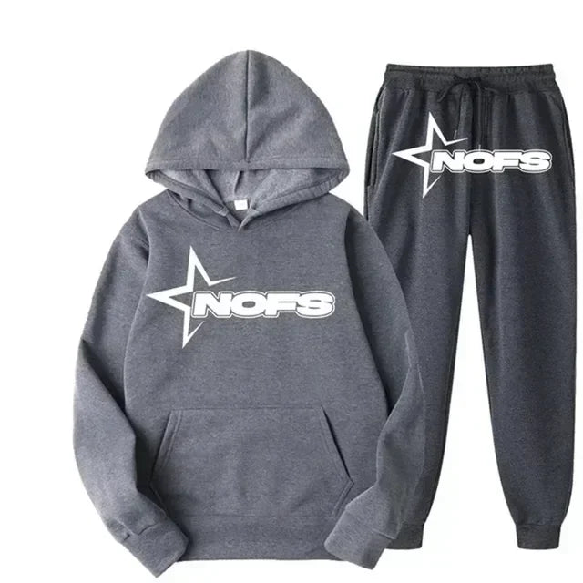 2025 uomo e donna della stessa tendenza moda felpa con cappuccio completo casual due pezzi giacca pantaloni marchio di moda stampa logo taglie S-3XL