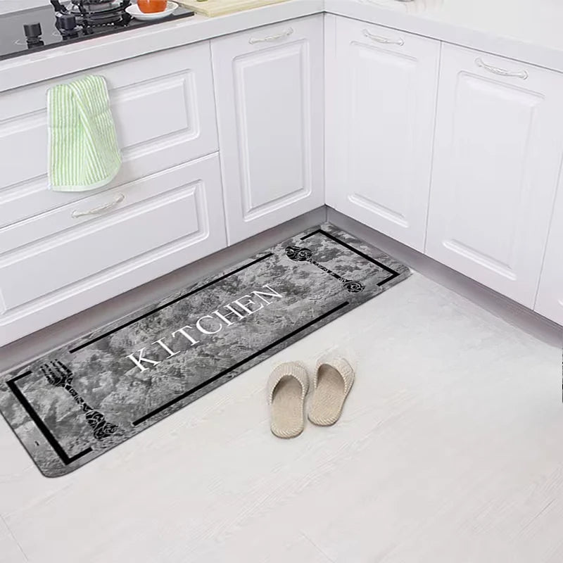 Set di tappeti moderni per la cucina, tappeto con motivo effetto marmo, tappeto per corridoio, adatto per camera da letto, soggiorno, sala da pranzo, cucina