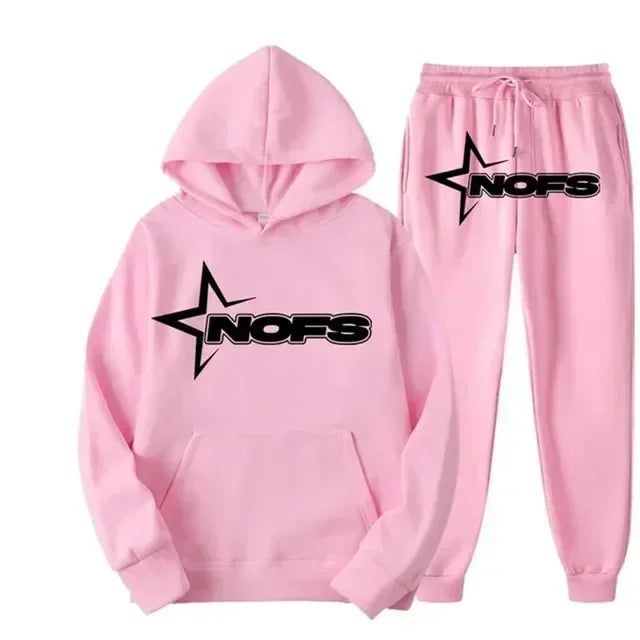 2025 uomo e donna della stessa tendenza moda felpa con cappuccio completo casual due pezzi giacca pantaloni marchio di moda stampa logo taglie S-3XL