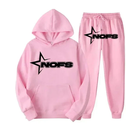 2025 uomo e donna della stessa tendenza moda felpa con cappuccio completo casual due pezzi giacca pantaloni marchio di moda stampa logo taglie S-3XL