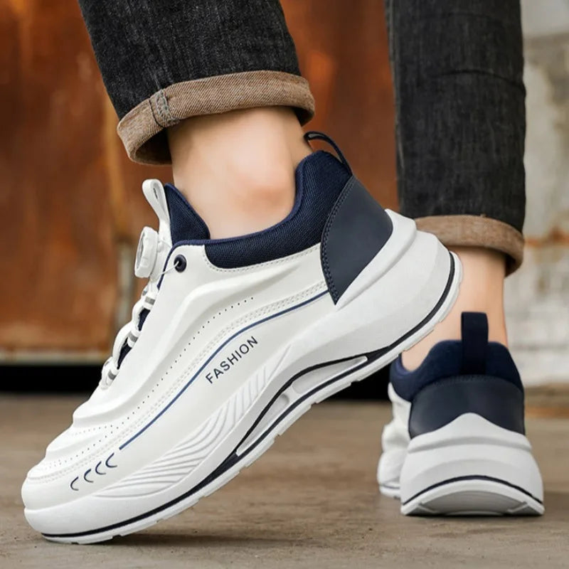 Scarpe da ginnastica da uomo per attività all'aperto, scarpe da corsa elastiche e traspiranti, scarpe casual da uomo versatili e di tendenza per la primavera.