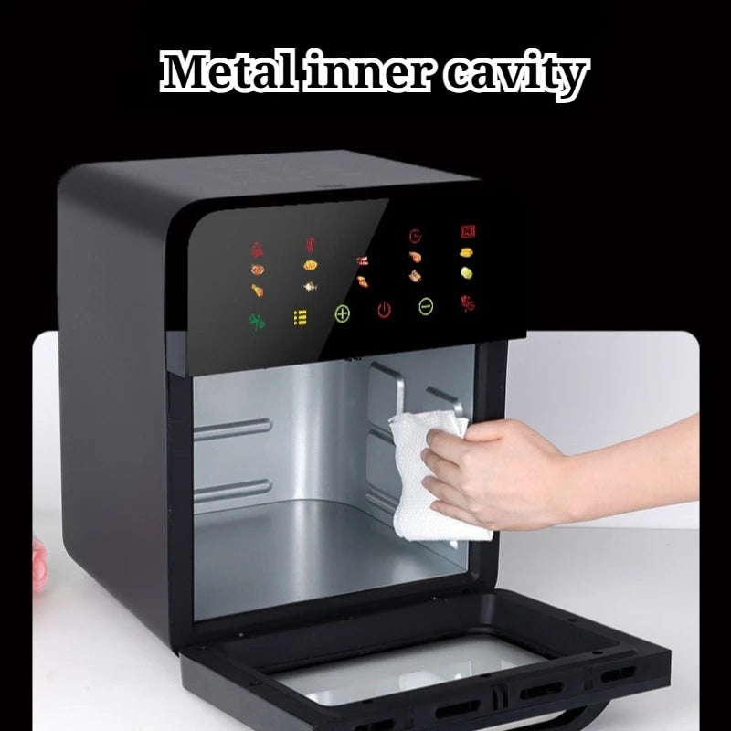 Friggitrice ad aria multifunzionale con display visibile, grande capacità, resistente, facile da pulire, salvaspazio, pratico elettrodomestico.