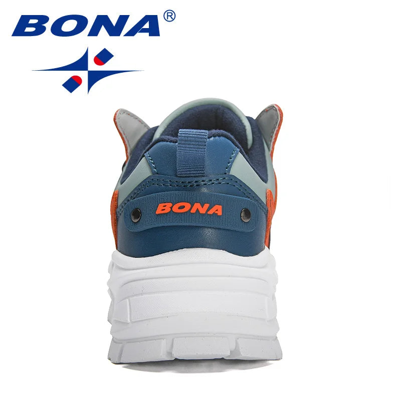 BONA Nuove scarpe casual di design, scarpe comode alla moda per ragazze, sneakers traspiranti, scarpe sportive da jogging per bambini