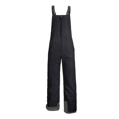 Insulated Ski Pants Unisex Jumpsuit Waterproof Ski Bib Overalls with Zip-up Front Closure Windproof Winter Snowboarding Pants