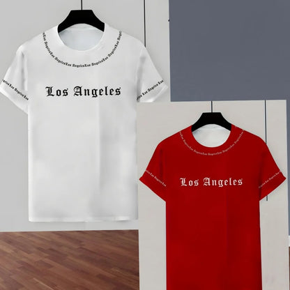 Completo da uomo Los Angeles stampato 2025, set di 2 pezzi, completo casual, abbigliamento sportivo, set fitness, tuta da uomo, abbigliamento oversize
