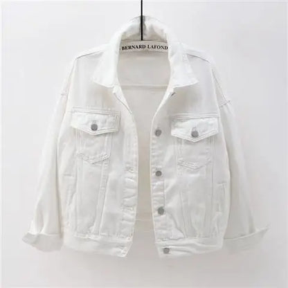 Large Size Denim Short Jacket for Women in Spring and Autumn Versatile New Loose Style