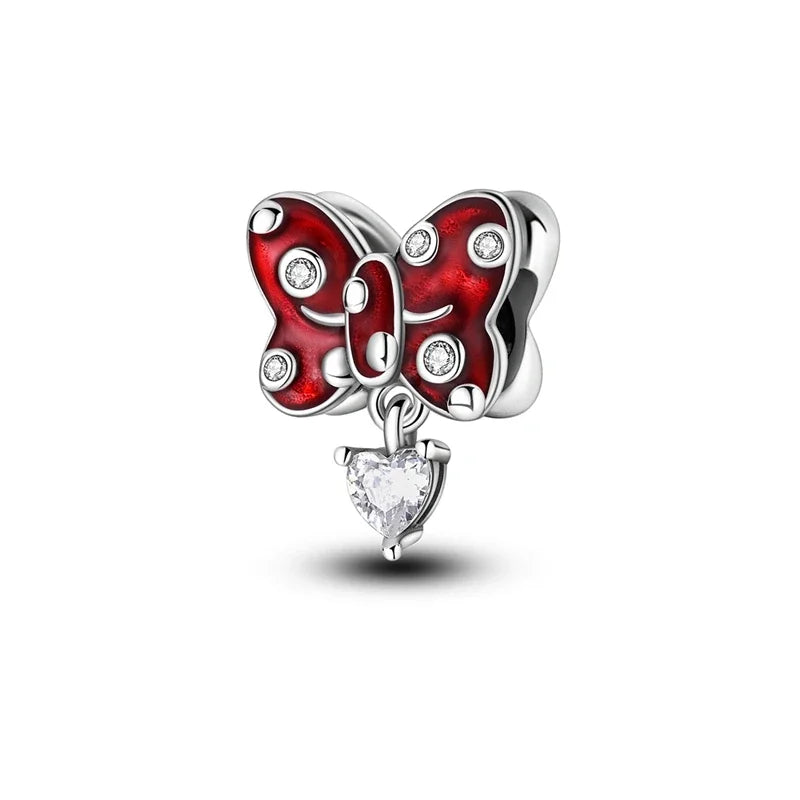 Anello romantico in argento sterling 925 con rosa, ideale per coppie, perfetto come proposta di matrimonio o per San Valentino. Ciondoli e perline adatti a collane e bracciali, perfetti per creare gioielli fai da te e regali.